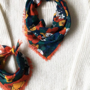 Foulard automne enfant et femme Numéro Une