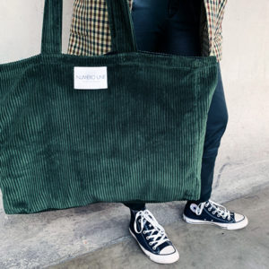 sac velours vert sauvage