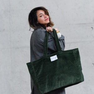 sac en velours Vert Nature