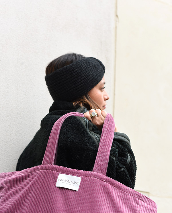 sac en velours Rose Boudoir