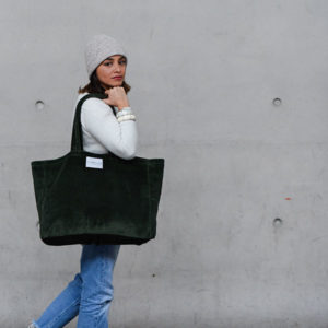 sac en velours Vert Nature